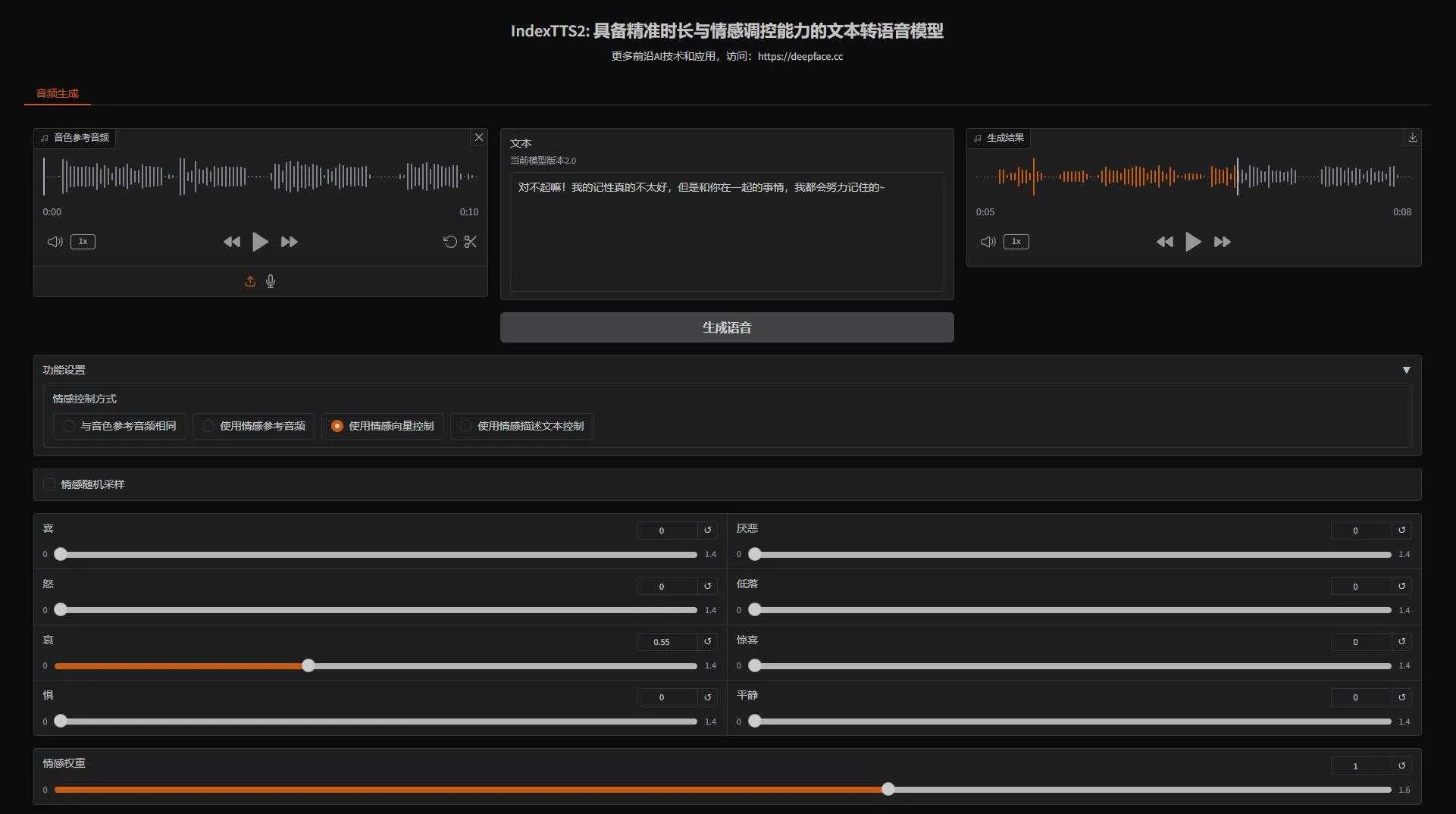 IndexTTS2 - 宇宙最强开源语音克隆模型，新增8G显存支持，实现语音时长与情感精准控制 支持50系显卡 一键整 ...