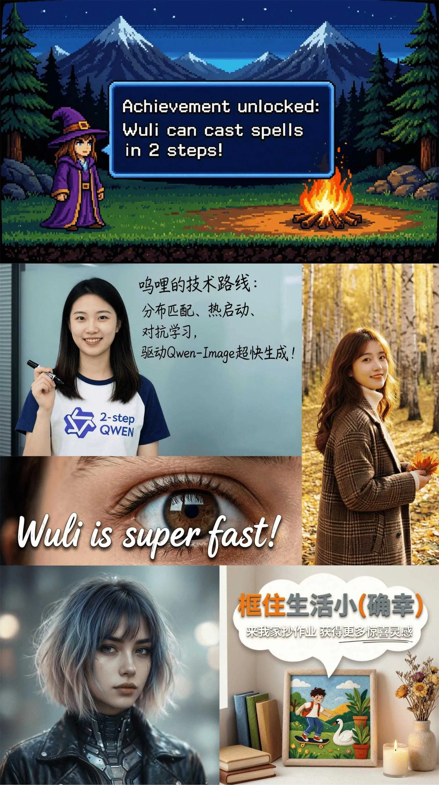 【Qwen-Image-2512-2-step turbo LoRA】Qwen-Image-2512文声图两步加速lora