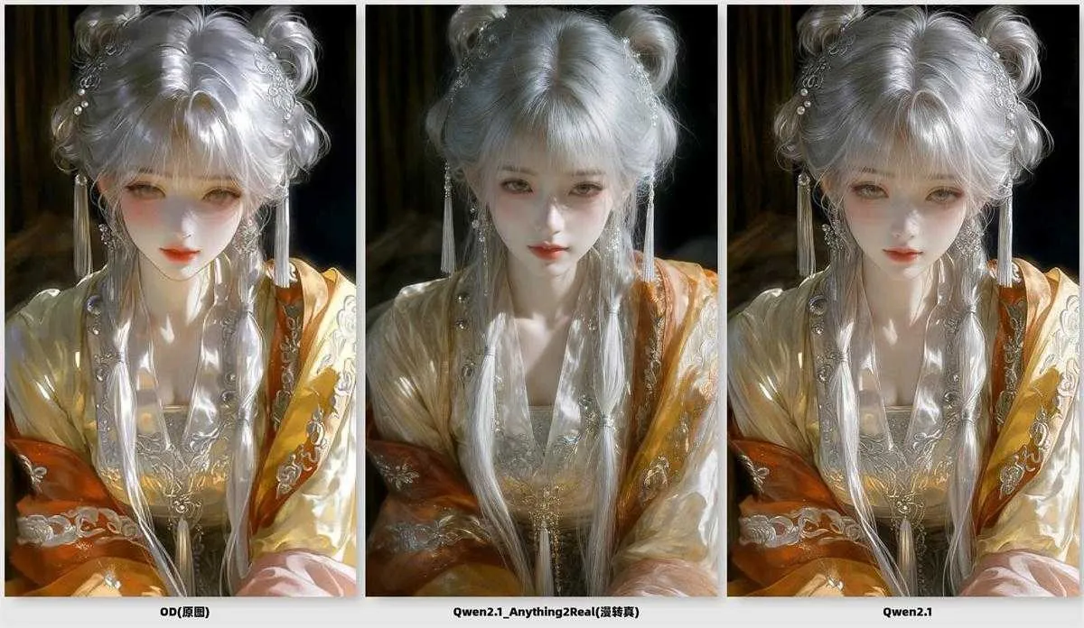 【Qwen-Image-2.1】Anything2RealCharacters，动漫/2D/3D转真人风格 LoRA